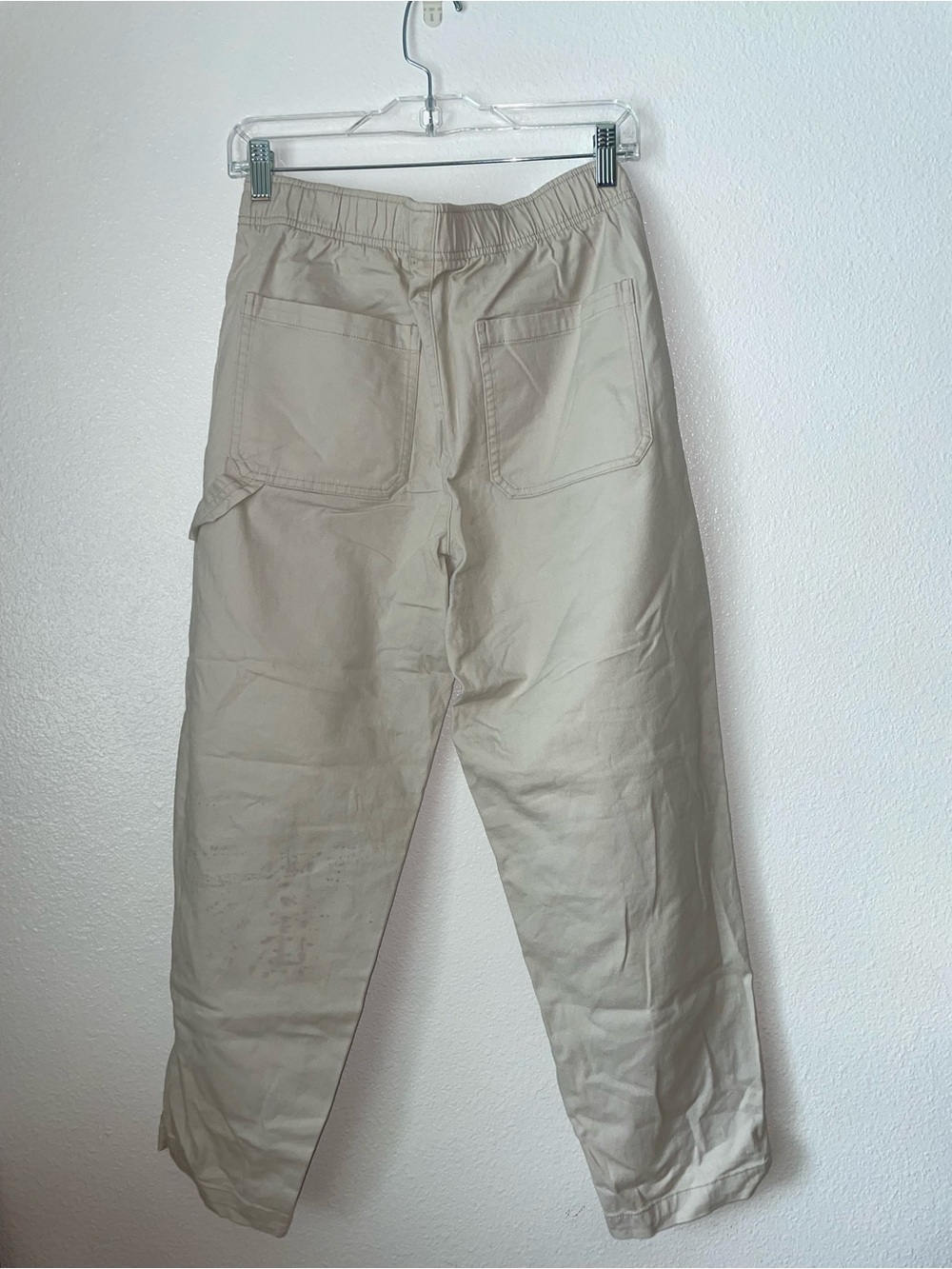 Women’s Elastic-Waist Khaki Utility Pants - Picture 2 of 3